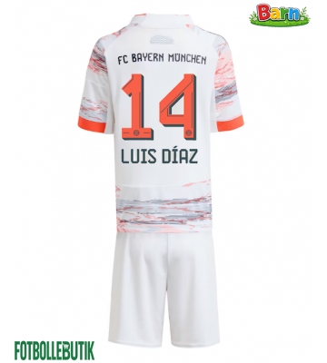 Bayern Munich Luis Diaz #14 Bortaställ Barn 2025-26 Kortärmad (+ Korta byxor)